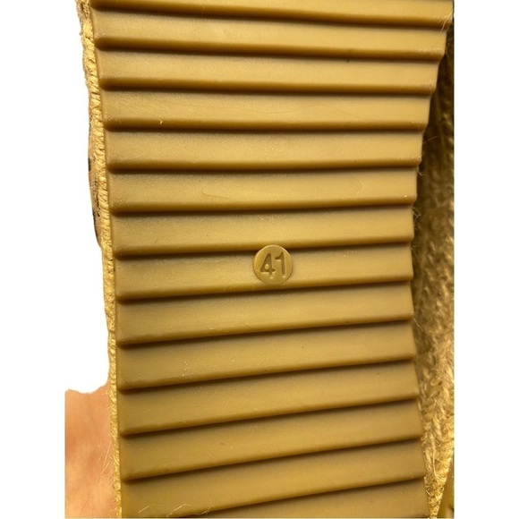 Cool My Shoes Espadrilles Cheetah Band Slides Platform Sandals Size: 9 - Picture 10 of 12